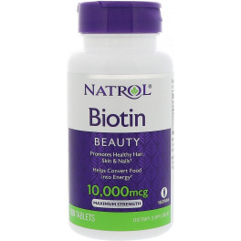 Natrol Biotina 10000 Mcg 100 Tabletas