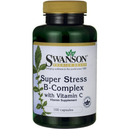 Swanson Complejo B Super Stress Con Vitamina C 100 Cápsulas