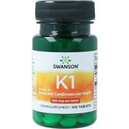Swanson Vitamina K-1. 100 Mcg 100 Tabletas
