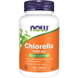 Now Chlorella 1000 Mg 120 Tabletas