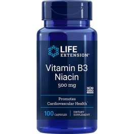 Life Extension Vitamina B3 500mg 100 Cápsulas
