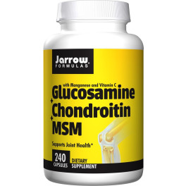 Jarrow Formulas Glucosamina + Condroitina + Msm 240 Cápsulas