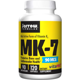 Jarrow Formulas Vitamina K2 Mk-7 90mcg 120 Perlas