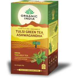 Organic India Té Verde Ashwagandha 25 Bolsitas Infusoras