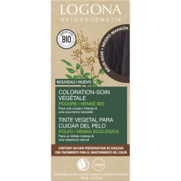 Logona Tinte Colorante Vegetal Castaño Oscuro (black-brown) 100 G