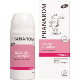 Pranarom Pranabb Roll-on Citronella - Bio Lichaamsmelk 30 Ml