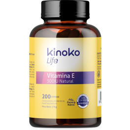 Kinoko Life Vitamina E Natural 500 Iu 200 Cápsulas