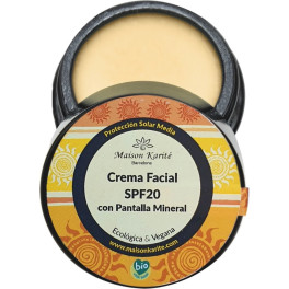 Maison Karite Crema Facial Spf20 Con Pantalla Mineral 30 Ml De Crema