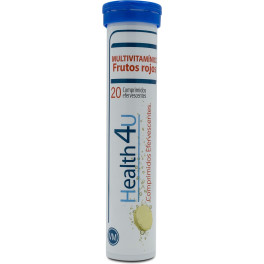 Health4u Multivitamínico Frutos Rojos 20 Tabletas Efervescentes De 4g (frutos Rojos)