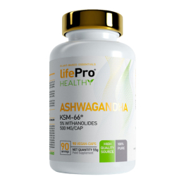 Life Pro Ashwagandha 500 mg Ksm66 90 VKapseln Neu