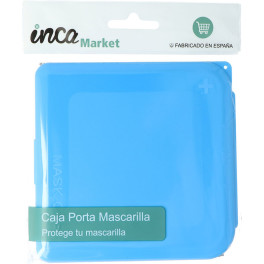 Inca Market Porta Mascarillas Azul Unisex