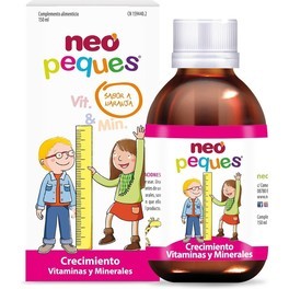 Neo Peques - Jarabe Infantil para Niños Crecimiento Fuerte y Sano 150 ml - Con Vitaminas y Minerales