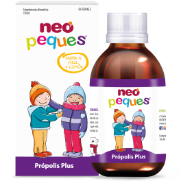 Neo Peques - Jarabe Infantil para Niños Propolis Plus - 150 gr - Con Llantén, Malvavisco y Tomillo