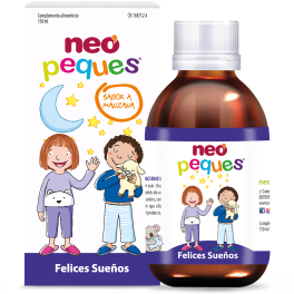 Neo Peques - Jarabe Infantil para Niños Felices Sueños 150 ml - Con Melisa, Magnesio y Vitamina B6