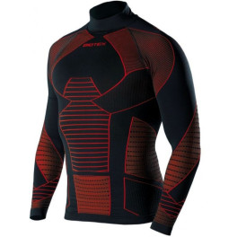 Biotex camisa de manga comprida cueca Icebreak térmico preto/vermelho 3d