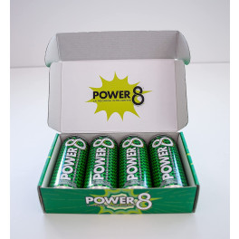 Bebidas Mix Power 8 Energy Drink - Caja 4 Latas - La Primera Bebida Energética Saludable Es Power8