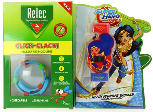 Relec Repelente de Mosquitos Pulsera Antimosquitos 2 Recambios + Reloj Batman Relec Repelente de Mosquitos Pulsera Antimosquitos 2 Recambios + Reloj Batman