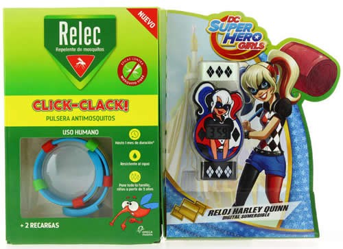 Relec Repelente de Mosquitos Pulsera Antimosquitos 2 Recambios + Supergirl Relec Repelente de Mosquitos Pulsera Antimosquitos 2 Recambios + Supergirl