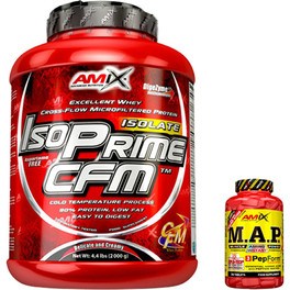 CADEAU Pack Amix IsoPrime CFM Isolate Protein 2 Kg + M.A.P. Muscle Amino Power 30 Comprimés