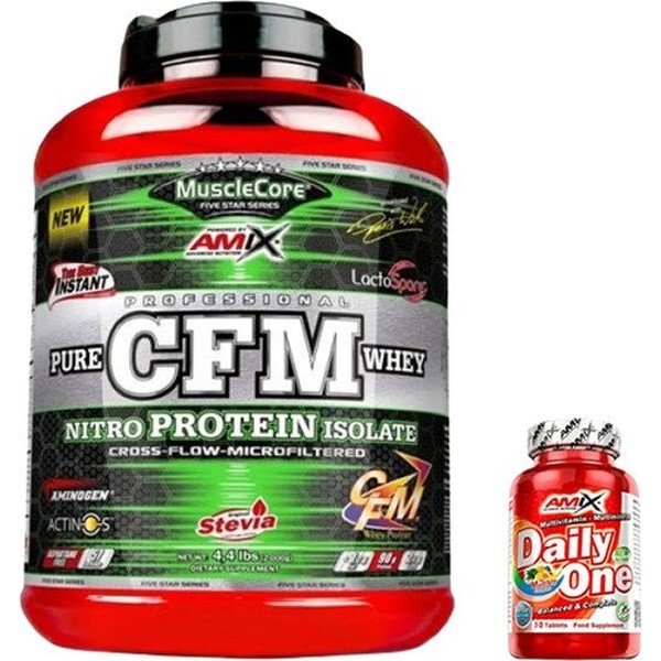 Pack REGALO Amix MuscleCore CFM Nitro Protein Isolate 2 kg + Daily One 30 caps