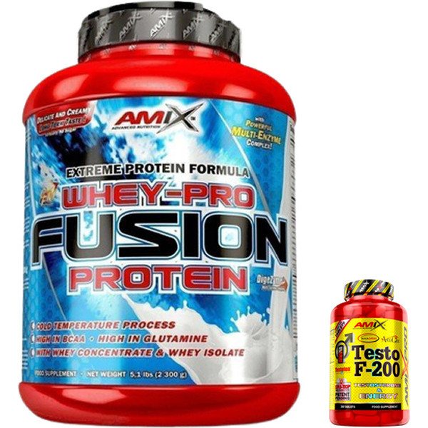 GESCHENKPAKET Amix Whey Pure Fusion 2,3 kg + Testo-f 30 Tabl