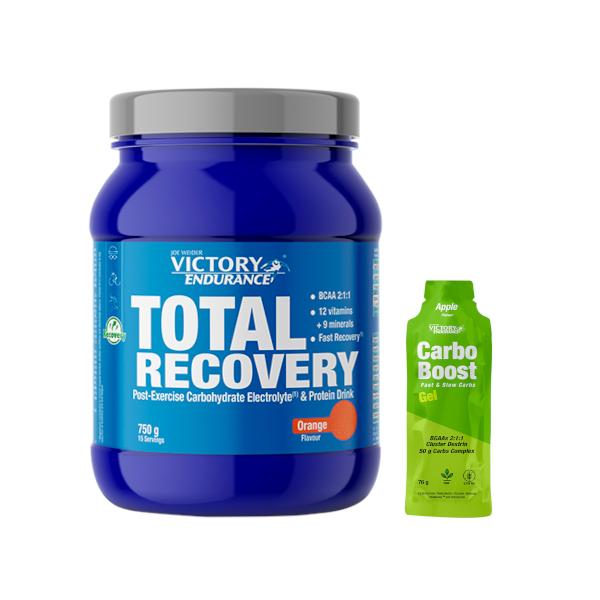 Pack REGALO Victory Endurance Total Recovery 750g + Carbo Boost Gel 1 Gel X 76 Gr