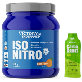 Pack REGALO Victory Endurance Iso Nitro Energy Drink 500g + Carbo Boost Gel 1 Gel X 76 Gr