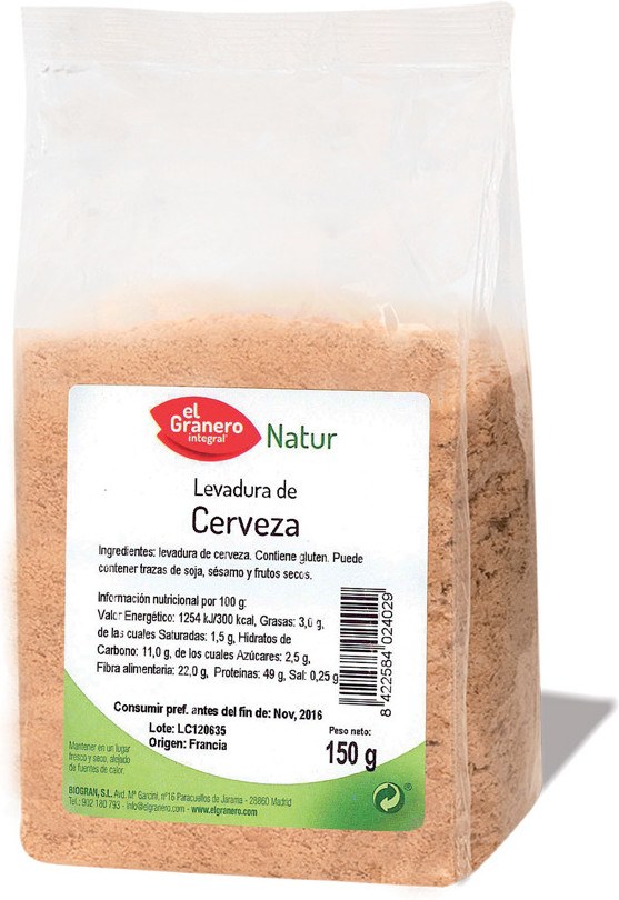 El Granero Integral Levadura De Cerveza 150 Gr El Granero Integral Levadura De Cerveza 150 Gr
