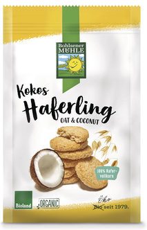 Bohlsener Muehle Haferling Galleta Crujiente De Avena Con Coco Bio Bohlsener Muehle Haferling Galleta Crujiente De Avena Con Coco Bio
