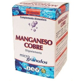 Neo - Manganese + Rame - 50 Capsule - Integratore alimentare naturale per rafforzare la memoria e ridurre l'affaticamento