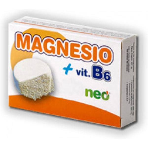 Neo - Magnésio + B6 30 Comprimidos - Suplemento Alimentar Anti Stress - Evita Cólicas e Contraturas