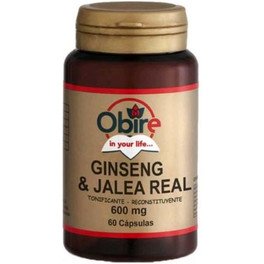 Obire Ginseng + Jalea Real 600 Mg 60 Caps