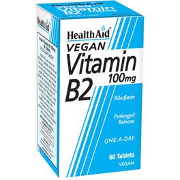 Health Aid Vitamina B2 Riboflavina 100 Mg 60 Comp