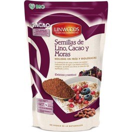 Sementes de Linho Orgânico Linwoods com Cacau e Amoras 200 gr
