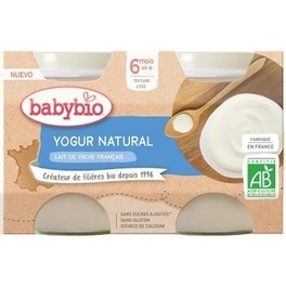 Babybio Yogur Natural Vaca 2x130g