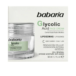 Babaria Glycolic Acid Crema Facial Renovación Celular 50 Ml Unisex