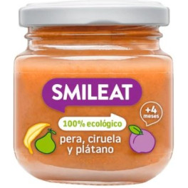 Smileat Tarrito De Platano, Pera Y Ciruela 130 G Eco