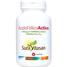Sura Vitasan Acido Folico Activo 1000 Microgramos 60 Comp
