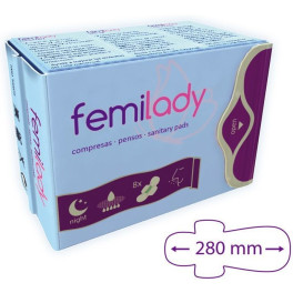 Femilady Night Compresse 8 Couches 8 Unités