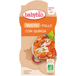 Babybio Menu De Dia Trocitos Pollo Quinoa 2x200g