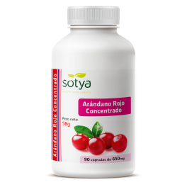 Sotya Arándano Rojo Concentrado 90 Cap de 650 mg - Complemento Alimenticio