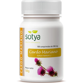 Sotya Mariendistel 100 Comp - Nahrungsergänzungsmittel, das zur Erhaltung einer gesunden Leber beiträgt - Für Veganer geeignet