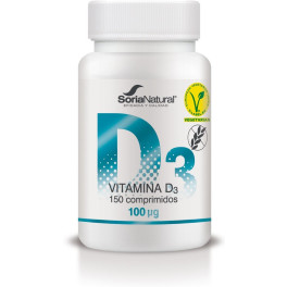 Soria Natural Vitamina D3 150 Comp X 250 Mg Lib Prolongada