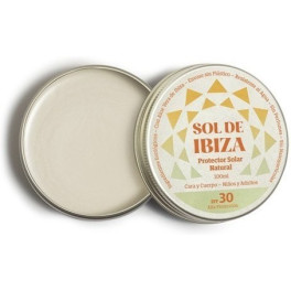 Sol De Ibiza Crème Solaire Spf30 Bio Pot De 100 Ml