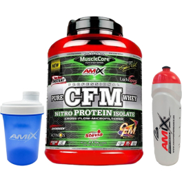 Pack Amix MuscleCore CFM Nitro Protein Isolate 2 kg + Bidon Performance 600 Ml + Amix Shaker 500 Ml