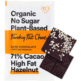 Funky Fat Foods Funky Fat Choc Chocolate Keto Orgánico Con Avellanas 50 Gr