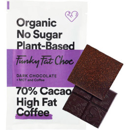 Funky Fat Foods Funky Fat Choc Chocolate Keto Orgánico Con Café 50 Gr