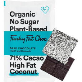 Funky Fat Foods Funky Fat Choc Chocolate Keto Orgánico Con Coco 50 Gr