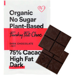 Funky Fat Foods Funky Fat Choc Chocolate Negro Keto Orgánico 50 Gr
