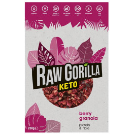Raw Gorilla Granola Keto Ecológica De Frambuesa 250 Gr